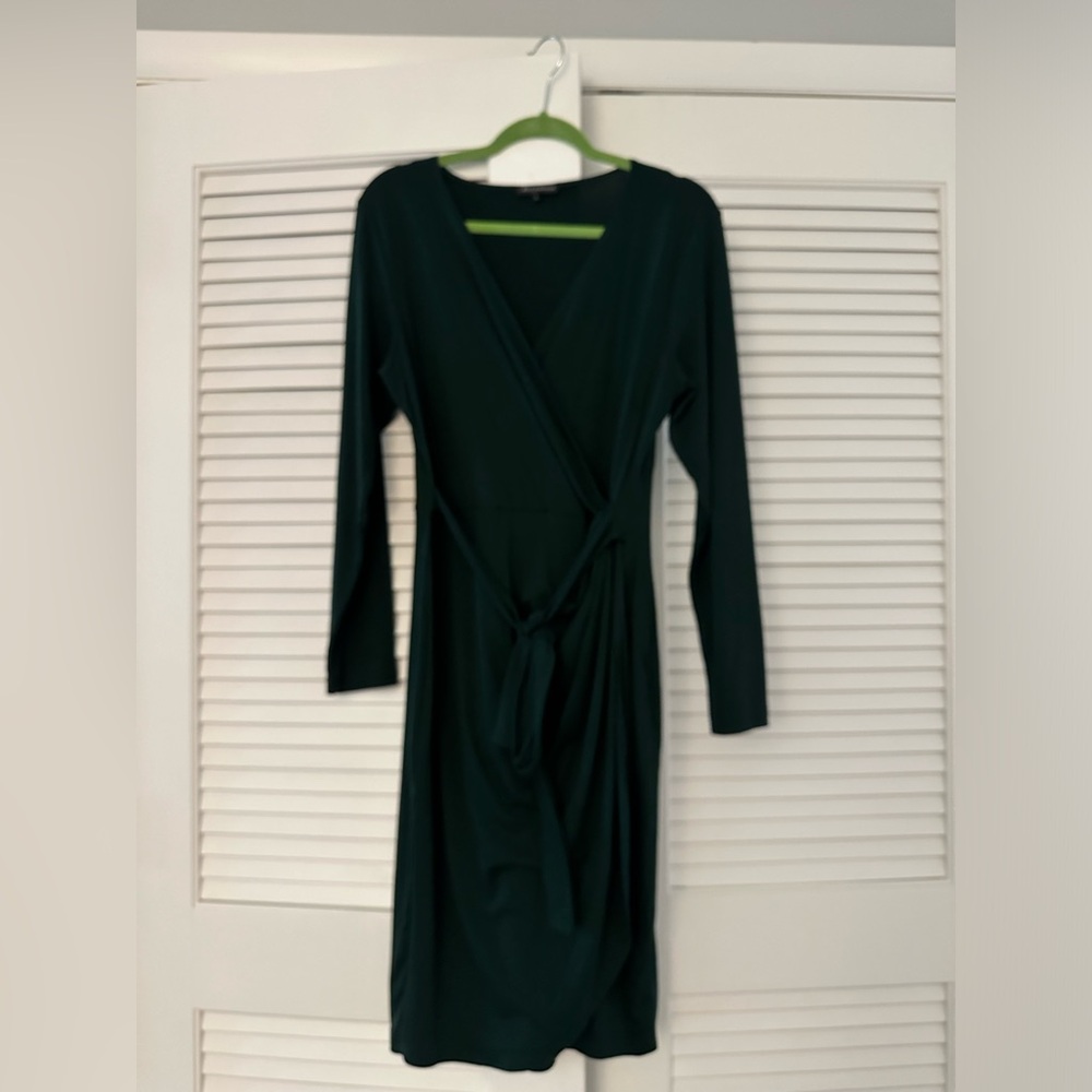 Long-Sleeve Wrap Dress